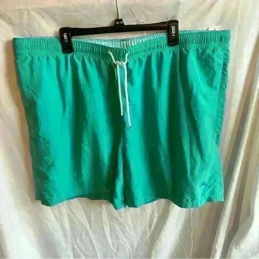 Tommy Bahama Board Shorts Castaway Green Inseam: 6" Size 2XL NWT Swim Trunks